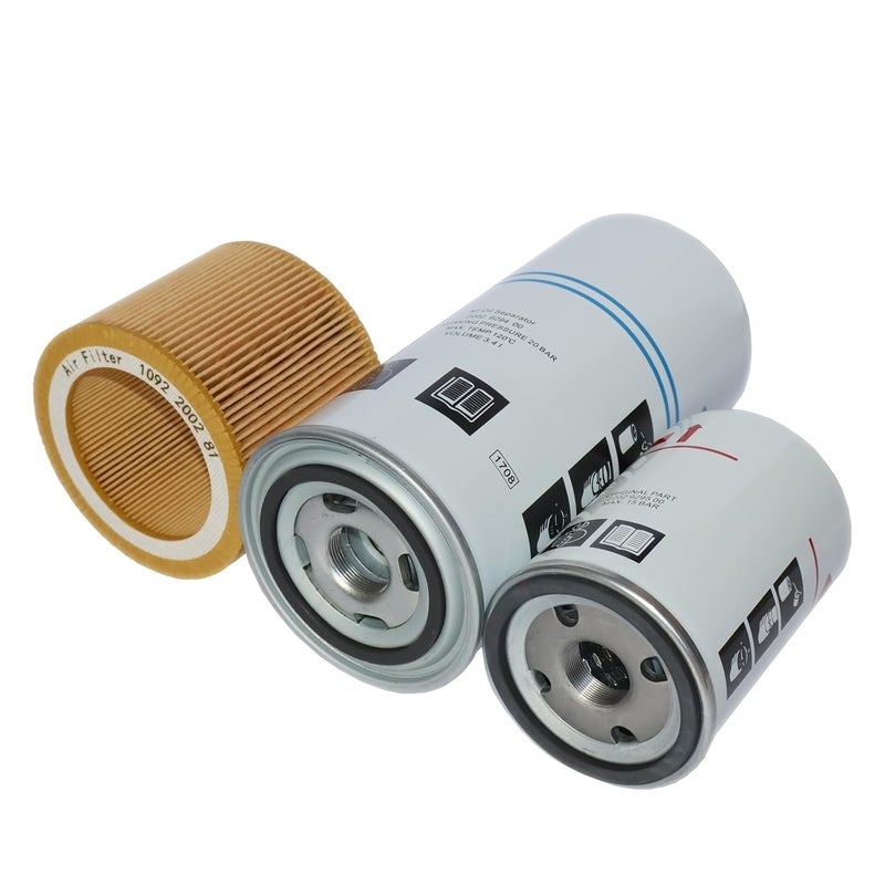 MIAACF Filter Kit 2202929400/2202929450 Air/Oil Separator, 1092200281/1613900100 Air Filter, 2202929500/2202929550 Oil Filter,Compatible with GA5/11FF Air Compressor Compression Equipment Accessories - Image 5